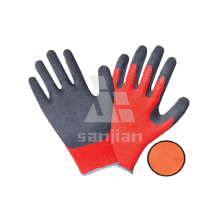 Guantes de látex Guantes de algodón recubiertos de látex Acabado